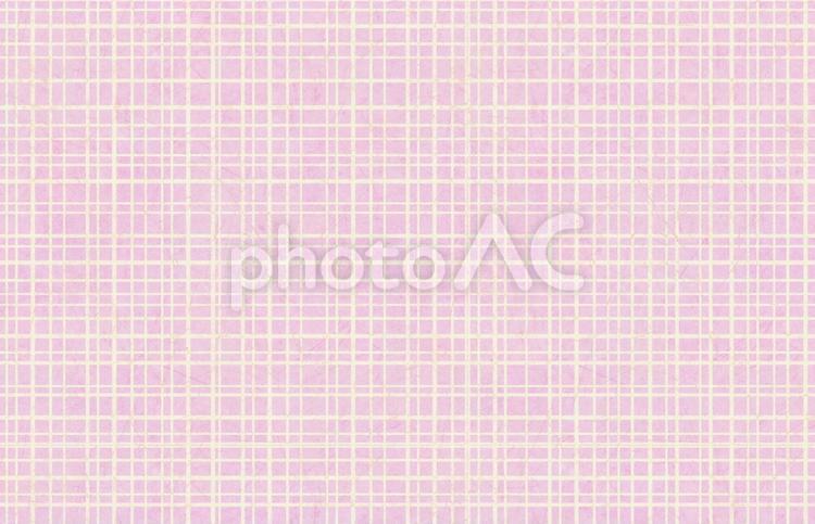 和紙　格子　ピンク 和紙,格子,チェックの写真素材
