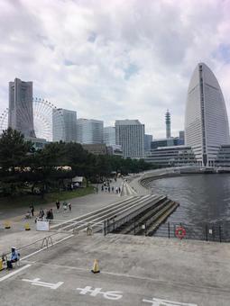 みなとみらい　横浜 横浜,港,景色の写真素材