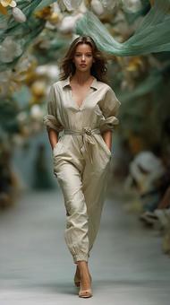 春夏のファッションスタイルの写真