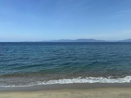 波打ち際4 波打ち際5,海辺,砂浜の写真素材