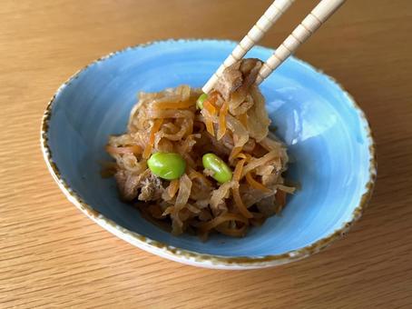 枝豆入り切り干し大根1 枝豆入り切り干し大根1 切り干し大根,おかず,枝豆の写真素材