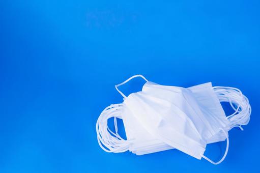 Simple mask on blue background, JPG Simple mask on blue background, JPG