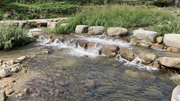 嘉瀬川5 嘉瀬川,佐賀県,富士町の写真素材