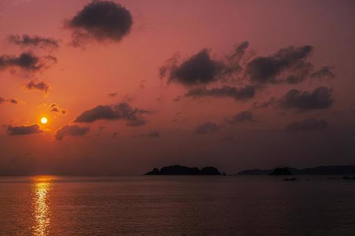 夕日 夕日の写真