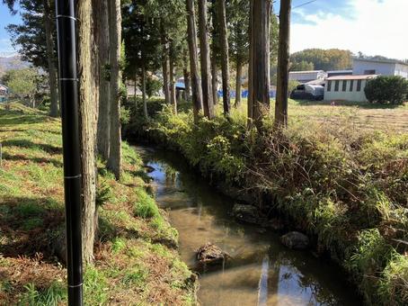 遠野のカッパ淵風景（秋） カッパ淵,カッパ,遠野の写真素材