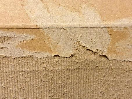 表面が剥離した段ボール素材 段ボール,ダンボール,剥離の写真素材