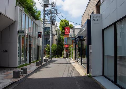 表参道の路地裏 表参道,路地裏,路地の写真素材