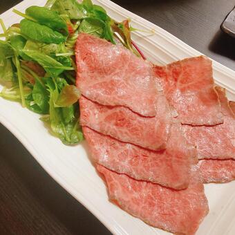 和牛のたたき 夕食,イタリアン,ディナーの写真素材