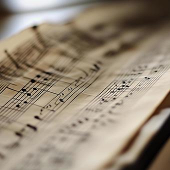 楽譜背景素材の写真