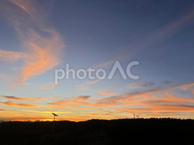 夕暮れ 宵闇,日没,夕暮れの写真素材