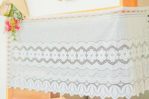Image of lace curtain Image of lace curtain