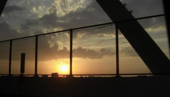 夕暮れボケ背景 夕暮れボケ背景の写真