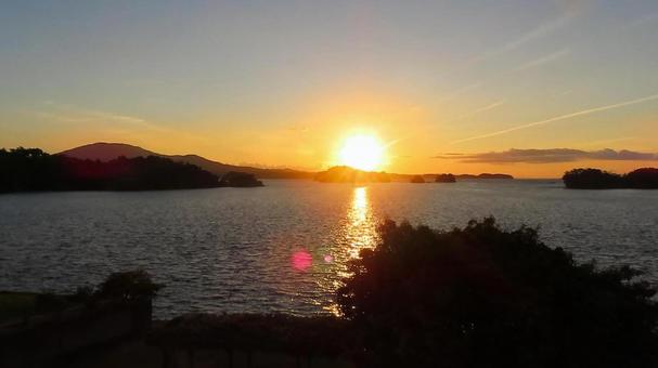 上天草 前島の夕焼け 上天草 前島の夕焼け 上天草,前島,天草の写真素材