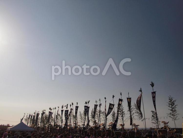 夏のはじまり　祭りがある風景 夏,茅ヶ崎,浜降祭の写真素材