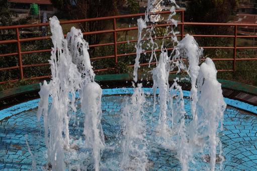 公園の噴水のアップ 公園,噴水,アップの写真素材