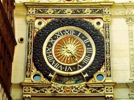 ルーアンの大時計 ルーアンの大時計 ルーアン,大時計,時の写真素材