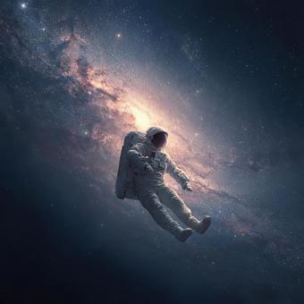 宇宙飛行士の壮大なポートレート 宇宙飛行士の壮大なポートレートの写真