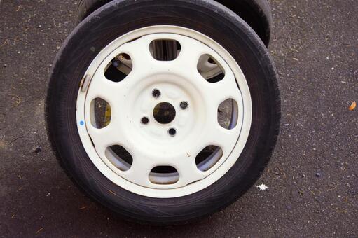 タイヤ交換 タイヤ,カー用品,スタッドレスの写真素材