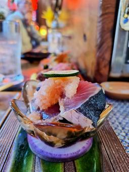 鰹 鰹 鰹,カツオ,かつおのたたきの写真素材