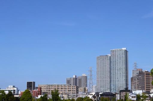 安満遺跡公園から見た高槻市内(大阪府) 安満遺跡公園から見た高槻市内(大阪府) 高槻市,高槻,街並みの写真素材