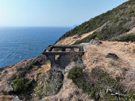 愛媛県愛南町　由良岬御所跡 由良岬御所跡,御所跡,施設の写真素材
