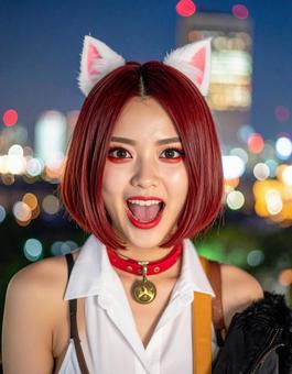 地雷系女子・猫コスの彼女「シャアァァ!」 地雷系女子・猫コスの彼女「シャアァァ!」の写真