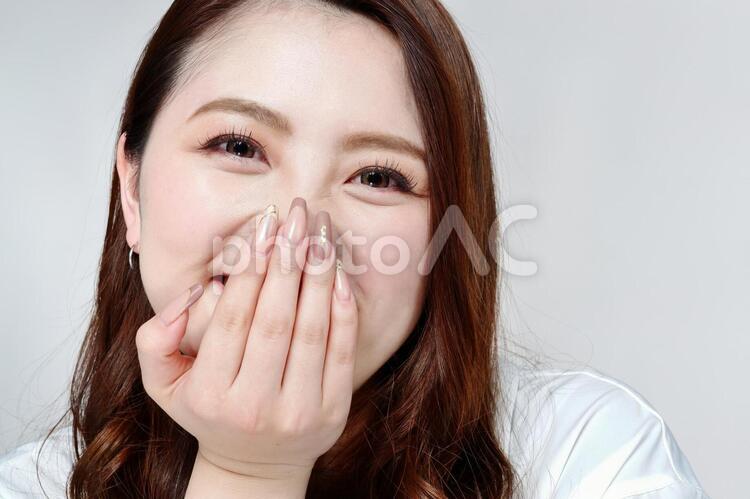 派手目なメークをした日本人女性7 女性,日本人,アジア人の写真素材