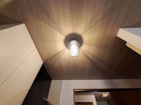 天井のおしゃれ照明 電球,照明器具,電気の写真素材