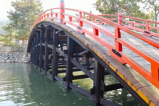 厳島神社　反橋02 厳島神社,宮島,広島県の写真素材