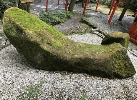 貴船神社の舟石 貴船神社の舟石の写真