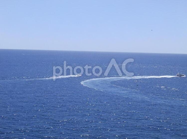 モナコの海　海 ヨーロッパ,観光地,旅行の写真素材