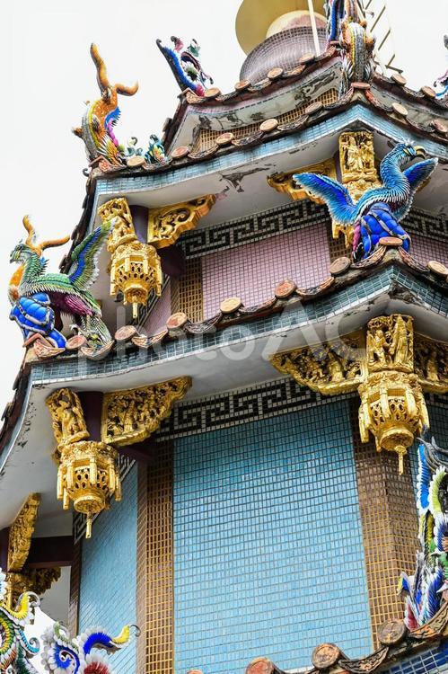 台湾・台北 大龍峒保安宮 台湾,台北,大龍峒の写真素材