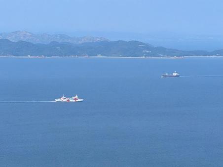 Ferries in the Seto Inland Sea, JPG Ferries in the Seto Inland Sea, JPG