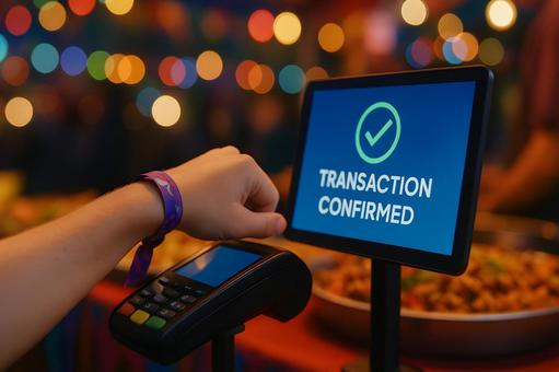 リストバンド決済の写真