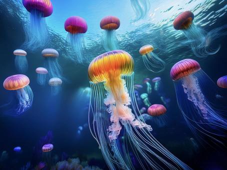 綺麗なクラゲ_AS000011の写真