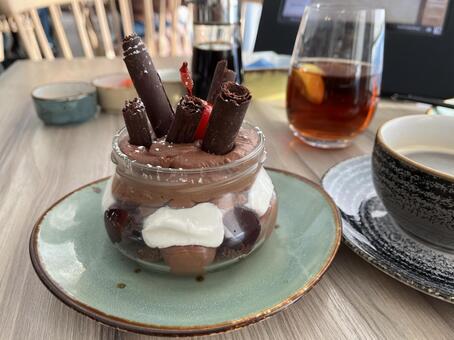 ゴージャスなクルーズ客船のデザート デザート,美味しい,甘味の写真素材