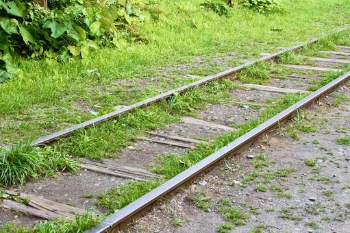 草の生えた線路4 草の生えた線路4の写真