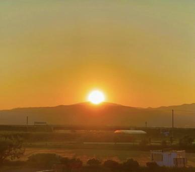 夕日 夕日の写真