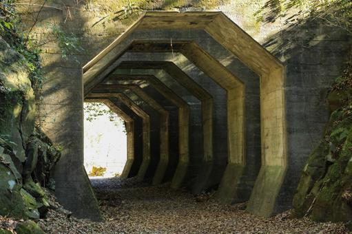 熊本県美里町 八角トンネル 熊本県美里町 八角トンネル 八角トンネル,トンネル,洞門の写真素材