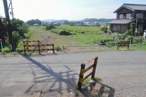 三木鉄道、宗佐駅、跡地 三木鉄道、宗佐駅、跡地 三木鉄道,廃線,廃線跡の写真素材