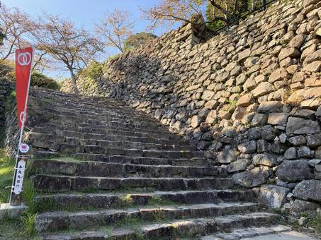洲本城4 洲本城,城址,続日本100名城の写真素材