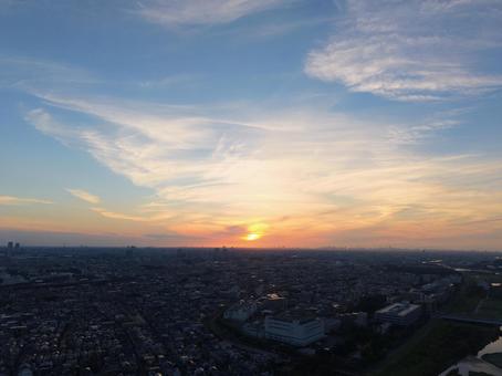 早朝の東の空 早朝の東の空 日の出,朝日,夜明けの写真素材