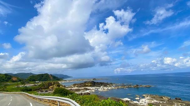 夏の奥能登 外浦の風景:5 夏の奥能登 外浦の風景:5 能登,奥能登,珠洲の写真素材