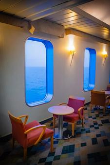 日本海　新日本海フェリーの風景 日本海,日本海フェリー,海の写真素材