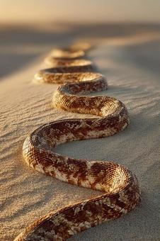 荒野に生きるヘビのクローズアップ 荒野に生きるヘビのクローズアップの写真