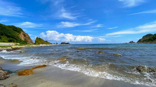 夏の奥能登 外浦の風景:13 夏の奥能登 外浦の風景:13 能登,奥能登,珠洲の写真素材