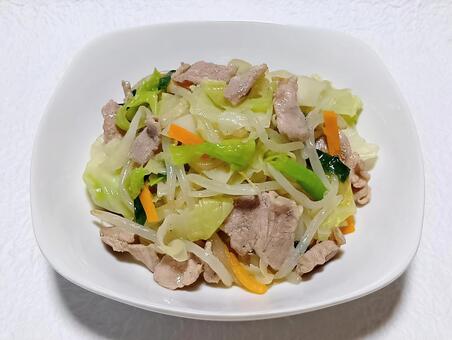 肉野菜炒め 野菜炒め,おかず,料理の写真素材