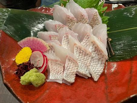 真鯛の湯引き 真鯛の湯引きの写真