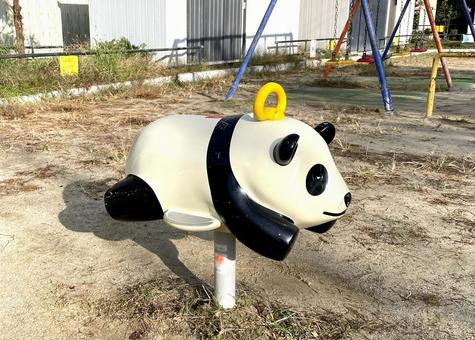ある公園のパンダの遊具C_711Gの写真