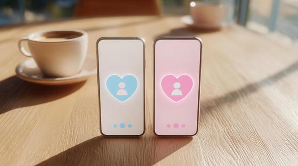 マッチングアプリの写真